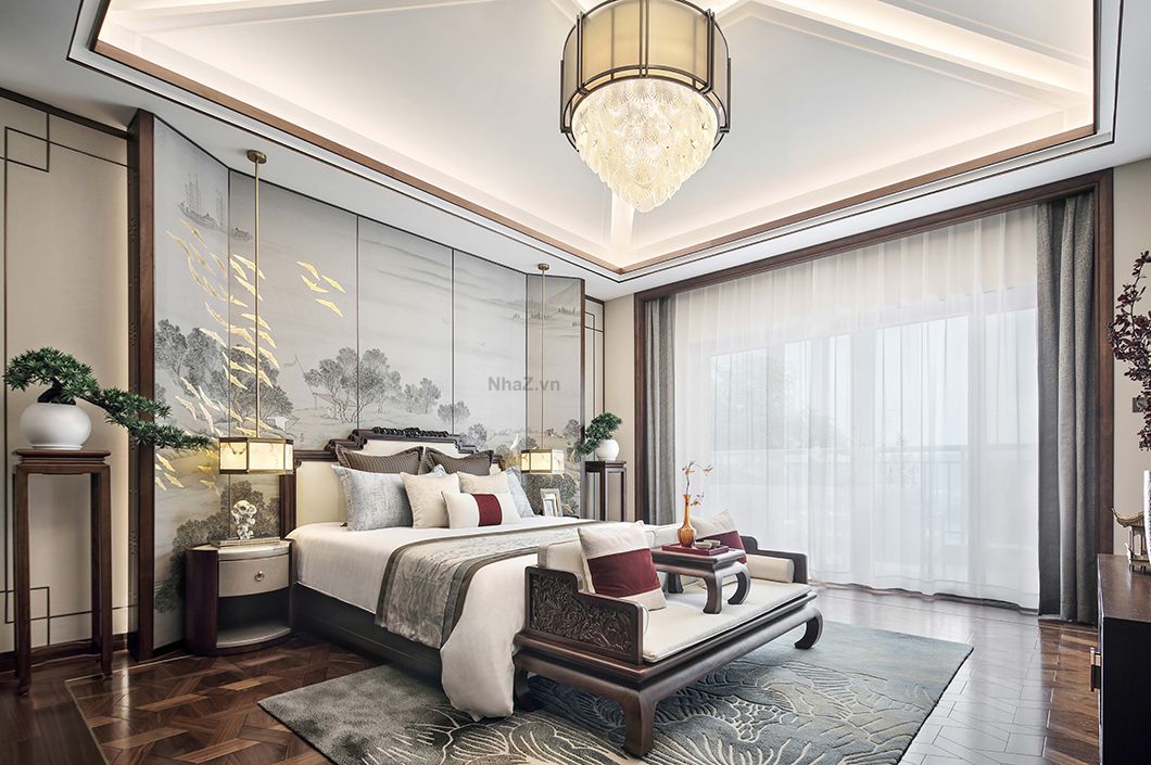 Thiết kế Nội thất Phòng Ngủ Phong cách Trung Quốc